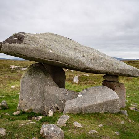 Portal tomb (dolmen) at Kilclooney, Narin, Co. Donegal