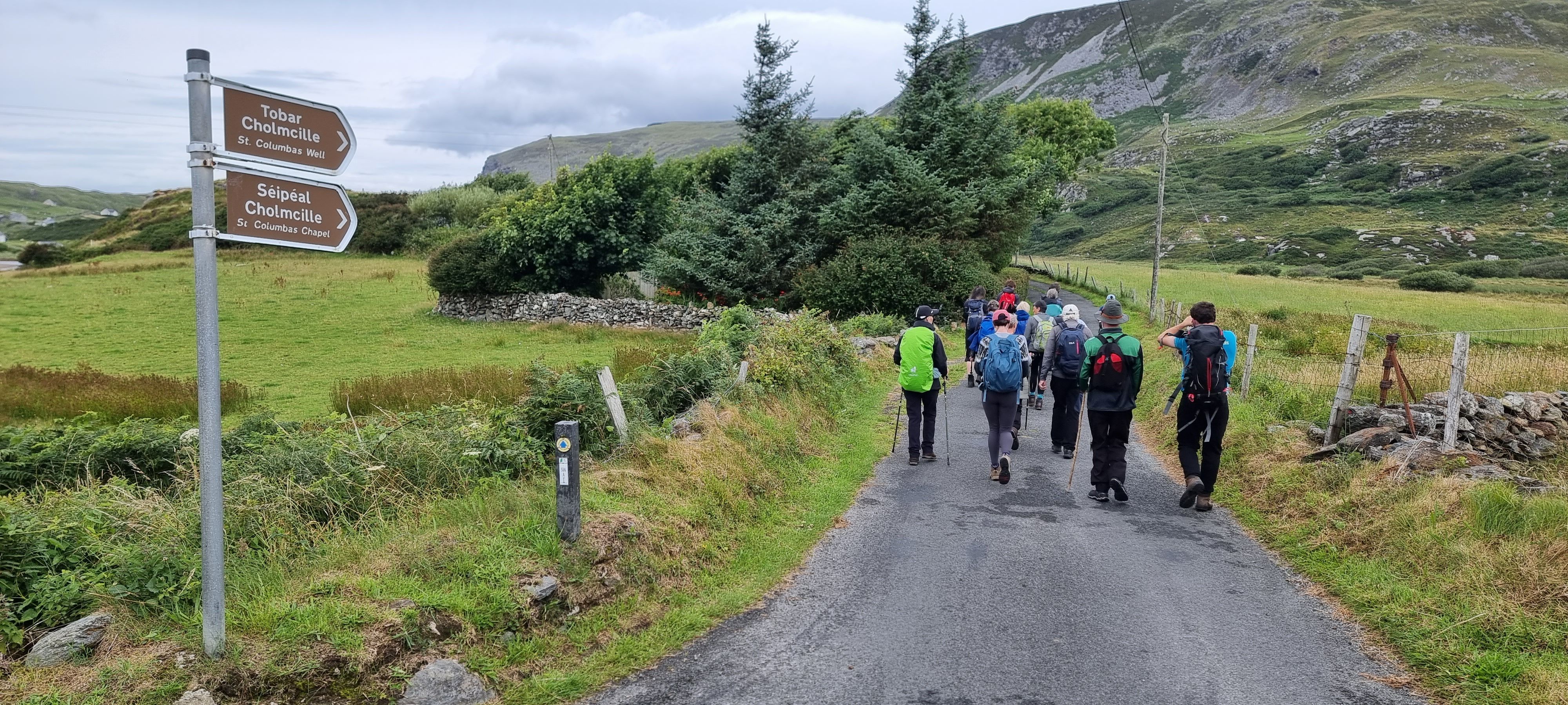 Setting off on a hike