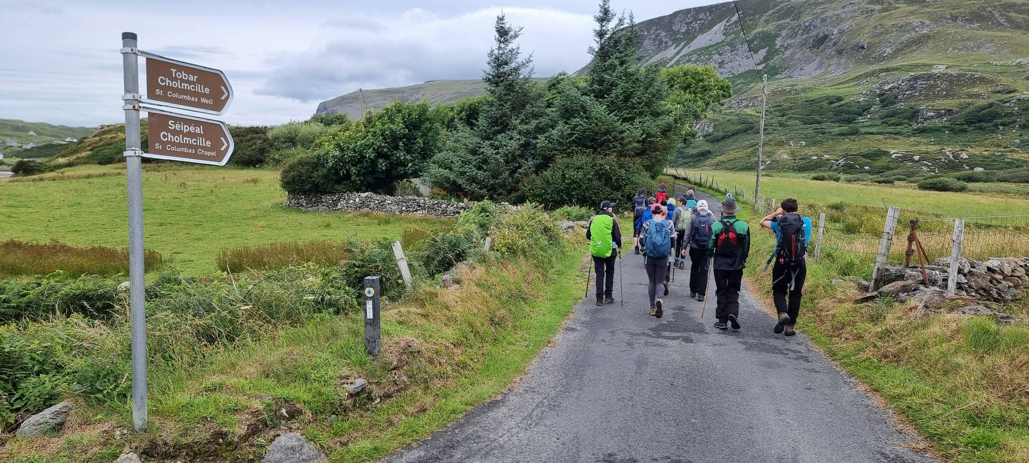 Setting off on a hike