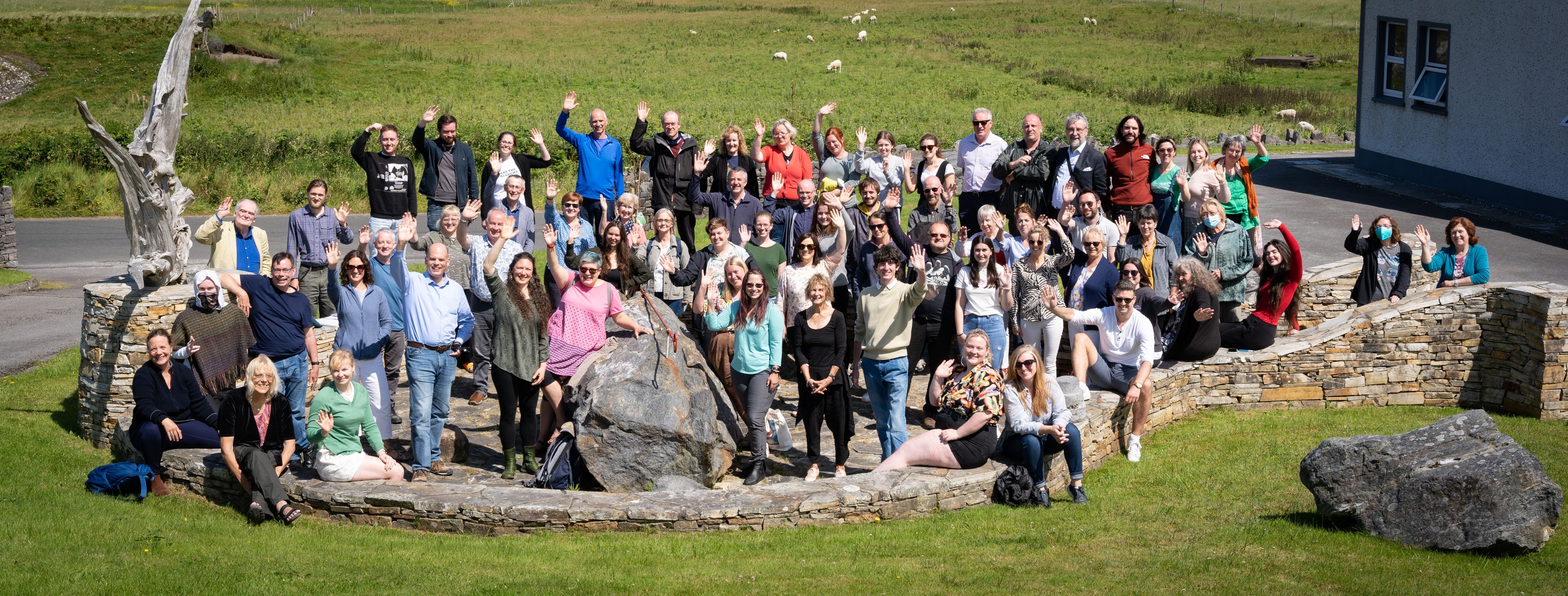 Oideas Gael Irish language course participants