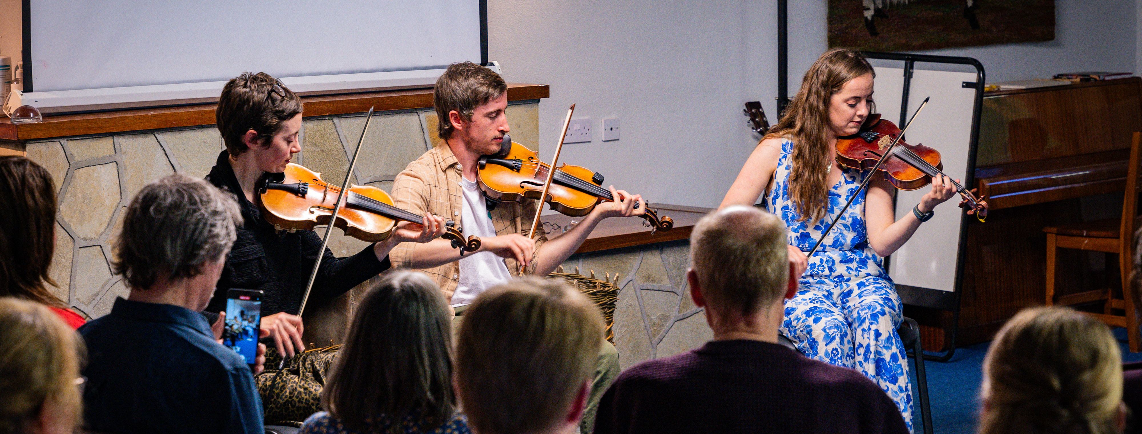 Fiddle music, Sinéad & Caitríona Kennedy with Cathal Caulfield
