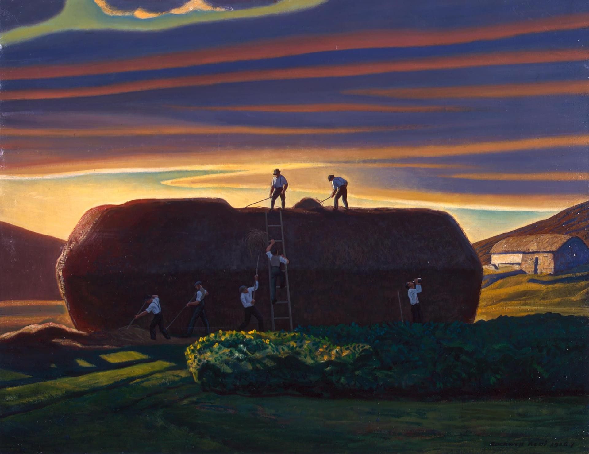 Painting: Dan Ward's Stack by Rockwell Kent