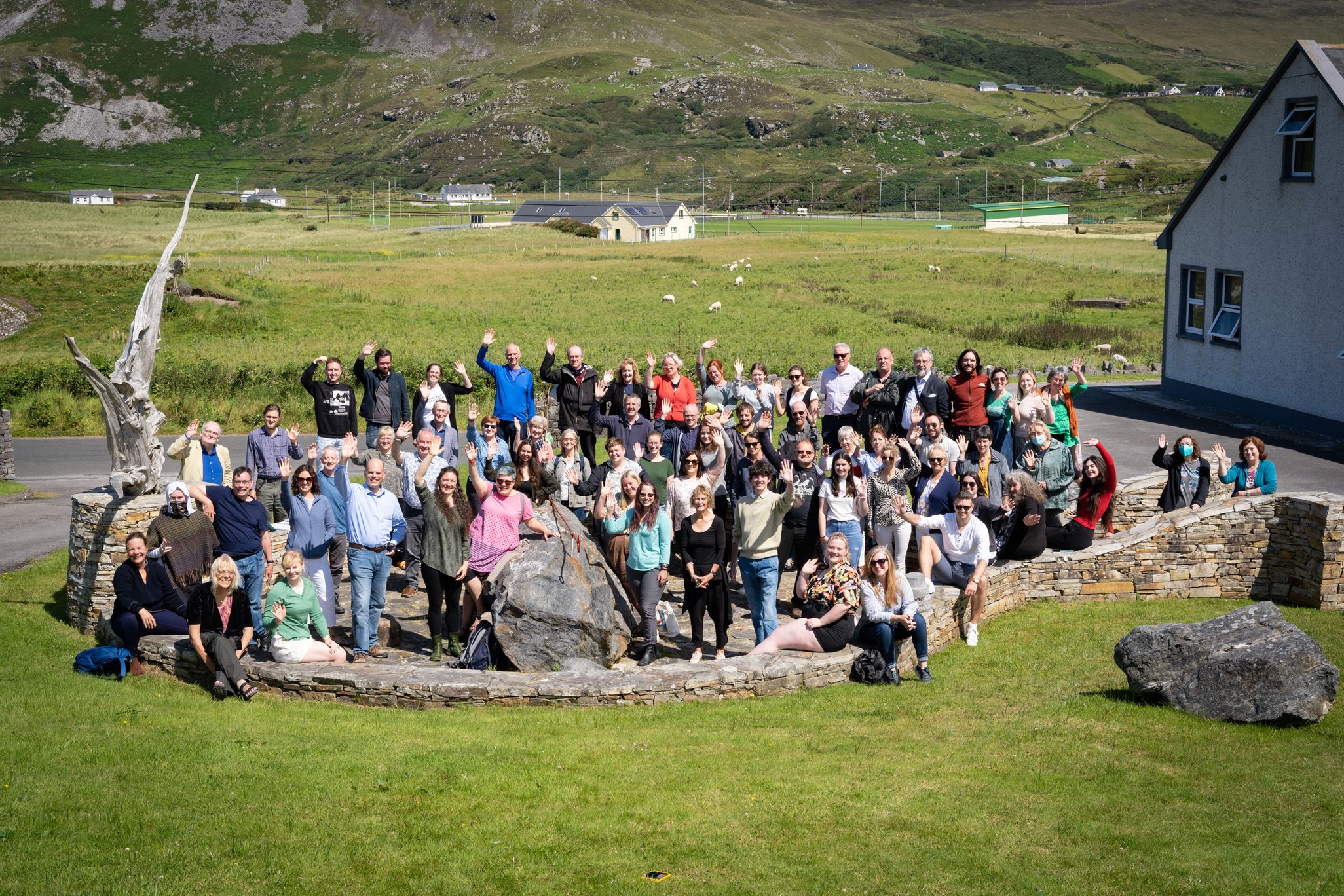 Oideas Gael Irish language course participants